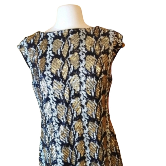 NWT Guess sequin sleeveless midi dress- L - Picture 3 of 10